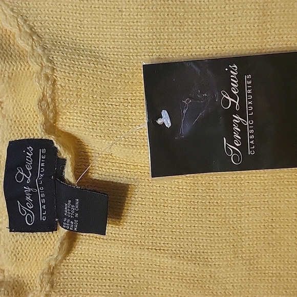 TERRY LEWIS YELLOW SWEATER Size 1X - Picture 2 of 10